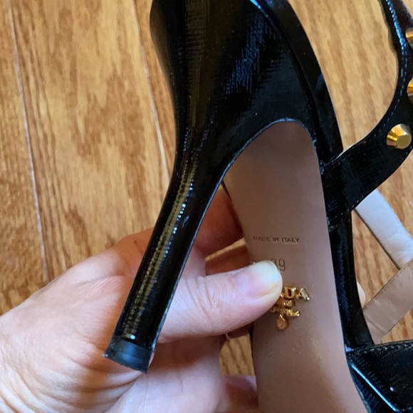 Prada Black studded sandals size 39 - Picture 8 of 12